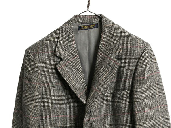 80s USA製 ブルックスブラザーズ テーラード ジャケット メンズ M ヴィンテージ BROOKS BROTHERS 100% キャメル ヘアー ブレザー チェック