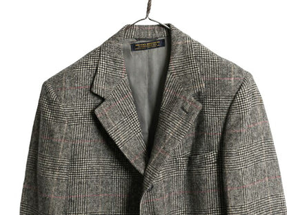 80s USA製 ブルックスブラザーズ テーラード ジャケット メンズ M ヴィンテージ BROOKS BROTHERS 100% キャメル ヘアー ブレザー チェック