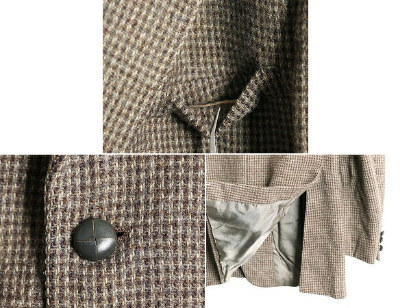 80s USA製 ジバンシィ ツイード テーラード ジャケット メンズ L / ヴィンテージ GIVENCHY ウール ブレザー マルチカラー ユニオンメイド