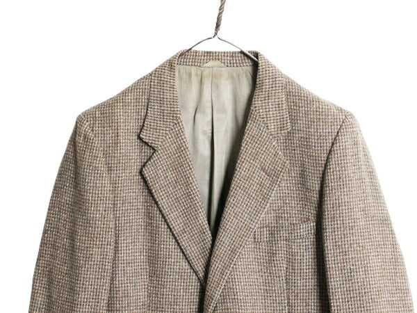 80s USA製 ジバンシィ ツイード テーラード ジャケット メンズ L / ヴィンテージ GIVENCHY ウール ブレザー マルチカラー ユニオンメイド