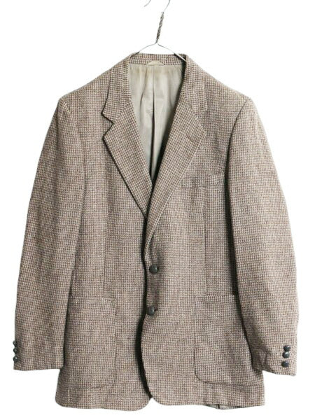 80s USA製 ジバンシィ ツイード テーラード ジャケット メンズ L / ヴィンテージ GIVENCHY ウール ブレザー マルチカラー ユニオンメイド