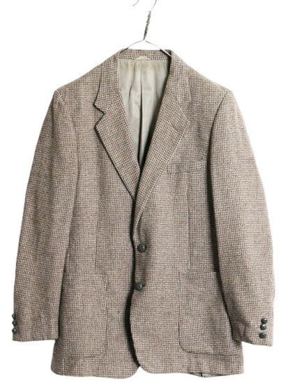 80s USA製 ジバンシィ ツイード テーラード ジャケット メンズ L / ヴィンテージ GIVENCHY ウール ブレザー マルチカラー ユニオンメイド
