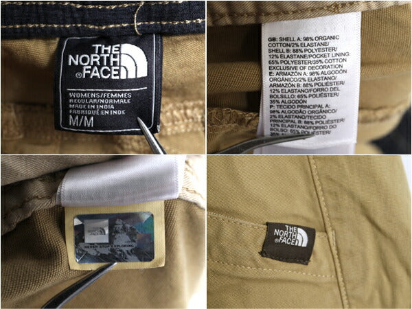 ノースフェイス ストレッチ イージー パンツ レディース M / The North Face アウトドア ストレート オーガニック コットン ワンポイント