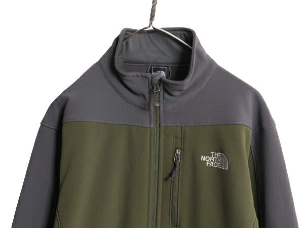 US企画 ノースフェイス APEX ソフトシェル ジャケット メンズ M / The North face アウトドア ストレッチ 裏 フリース フルジップ ブルゾン