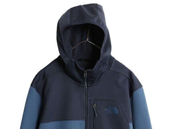 US企画 ノースフェイス APEX ソフトシェル パーカー ジャケット メンズ XL The North face アウトドア 裏 フリース ストレッチ ジャンパー