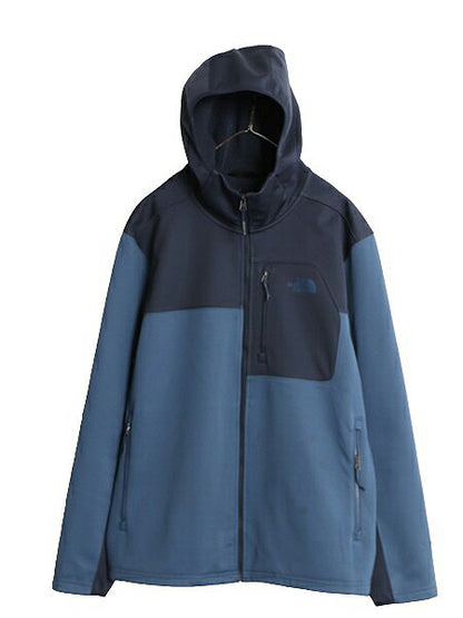 US企画 ノースフェイス APEX ソフトシェル パーカー ジャケット メンズ XL The North face アウトドア 裏 フリース ストレッチ ジャンパー