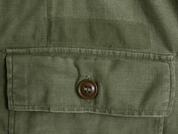 50s 米軍実物 US ARMY コットン サテン ユーティリティ シャツ メンズ M 程 ヴィンテージ ミリタリー 軍物 筒袖 1st 初期 OG107 長袖シャツ
