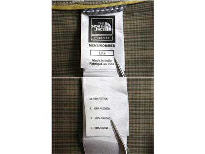 ノースフェイス チェック 長袖 シャツ メンズ L / 古着 The North Face A5シリーズ アウトドア ポケット付き 長袖シャツ マルチカラー 薄手