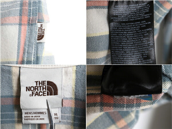 ノースフェイス チェック 長袖 フランネル シャツ メンズ XL THE NORTH FACE アウトドア 長袖シャツ ネルシャツ 大きいサイズ マルチカラー