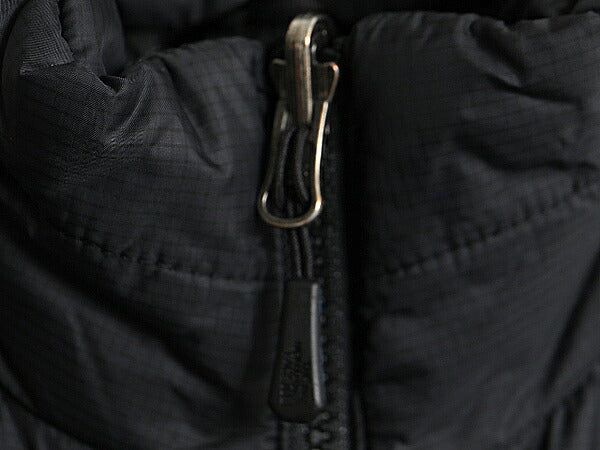 ノースフェイス 中綿 ナイロン ベスト レディース XS 古着 The North Face アウトドア 重ね着 前開き ハイネック フルジップ パッカブル 黒