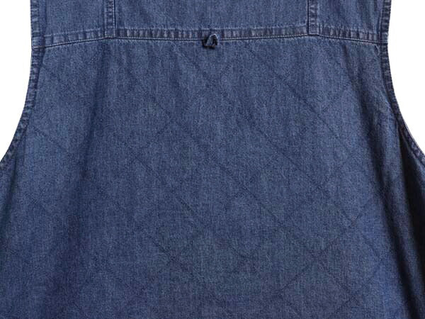 90s オービス デニム ベスト レディース M / オールド アウトドア コットン 前開き 重ね着 ハンティング サファリ ノースリーブ ジレ 無地