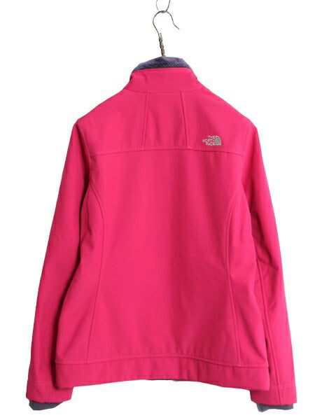 US企画 ノースフェイス APEX ソフトシェル ジャケット レディース M The North Face 裏 ボア パイル フリース ブルゾン フルジップ ピンク