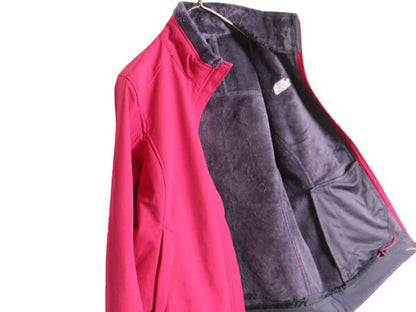 US企画 ノースフェイス APEX ソフトシェル ジャケット レディース M The North Face 裏 ボア パイル フリース ブルゾン フルジップ ピンク