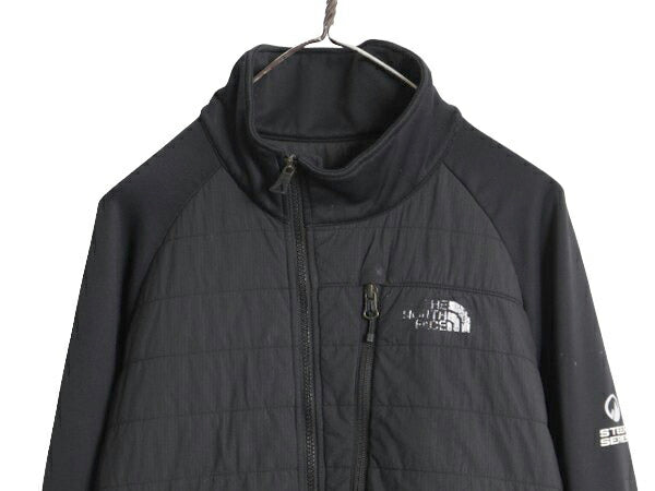 ノースフェイス スティープ シリーズ 中綿 ジャケット メンズ L 程/ 古着 The North Face STEEP SERIES ストレッチ ソフトシェル ブラック