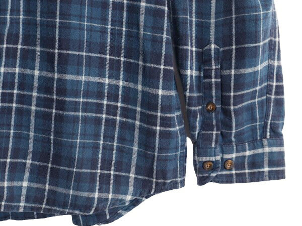 US企画 カーハート チェック ボタンダウン ヘビー フランネル シャツ メンズ M Carhartt ワーク ネルシャツ 厚手 コットン 廃盤 長袖シャツ