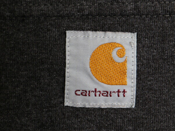 カーハート ポケット付き 長袖 Tシャツ メンズ M 古着 CARHARTT ロンT ワンポイント ポケットT ロゴT ヘビーウェイト クルーネック ポケT