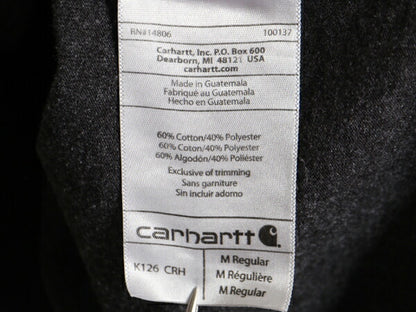 カーハート ポケット付き 長袖 Tシャツ メンズ M 古着 CARHARTT ロンT ワンポイント ポケットT ロゴT ヘビーウェイト クルーネック ポケT