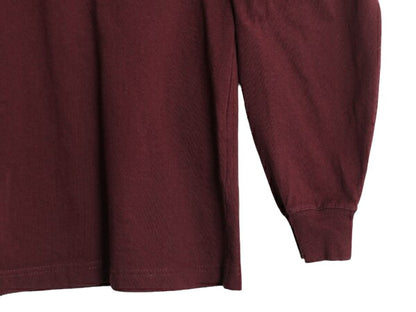 カーハート ポケット付き 長袖 Tシャツ メンズ L 古着 CARHARTT ロンT ワンポイント ポケットT ロゴT ヘビーウェイト クルーネック エンジ