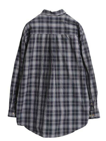 US企画 カーハート チェック 長袖 ボタンダウン シャツ メンズ L 長袖シャツ ワーク コットン ワンポイント ポケット付き マルチカラー BD