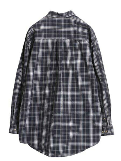 US企画 カーハート チェック 長袖 ボタンダウン シャツ メンズ L 長袖シャツ ワーク コットン ワンポイント ポケット付き マルチカラー BD