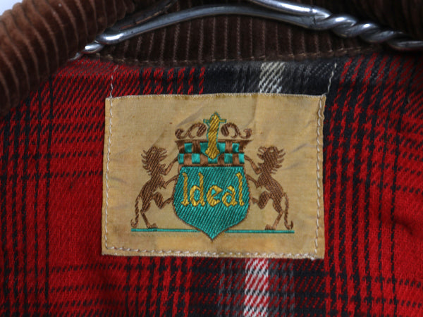 70s ★ IDEAL フィッシング ジャケット メンズ L 程/ ヴィンテージ ウェーディング ショート丈 多ポケット アウトドア フルジップ ベージュ
