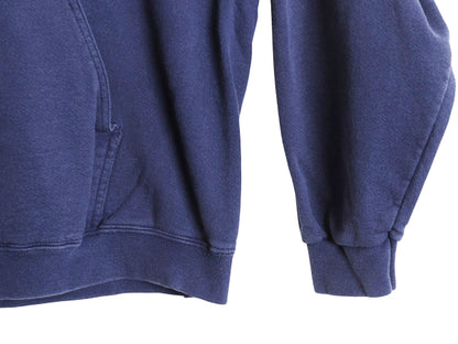 90s ナイキ スモール スウッシュ 刺繍 スウェット フード パーカー メンズ XL / オールド トレーナー プルオーバー 裏起毛 ヘビーウェイト