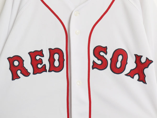90s レッドソックス ベースボール シャツ メンズ XXL / オールド MLB オフィシャル ラッセル 大リーグ ユニフォーム ジャージ 大きいサイズ