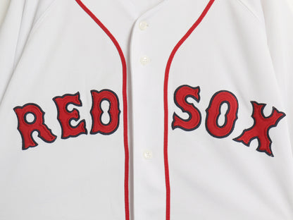90s レッドソックス ベースボール シャツ メンズ XXL / オールド MLB オフィシャル ラッセル 大リーグ ユニフォーム ジャージ 大きいサイズ