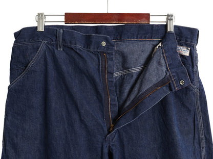 60s USA製 ★ ヘラクレス デニム ペインター パンツ 実寸 W 38 古着 ヴィンテージ シアーズ ワーク ストレート 濃紺 バットダイ ジーパン