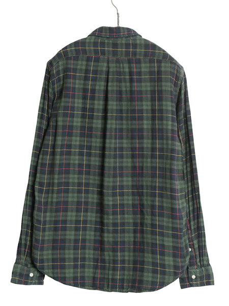 ラルフローレン 長袖 ボタンダウン フランネル シャツ メンズ M ポロ チェック 2レイヤー CLASSIC FIT ネルシャツ ワンポイント ポニー BD
