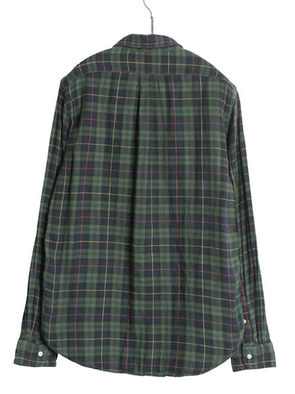 ラルフローレン 長袖 ボタンダウン フランネル シャツ メンズ M ポロ チェック 2レイヤー CLASSIC FIT ネルシャツ ワンポイント ポニー BD