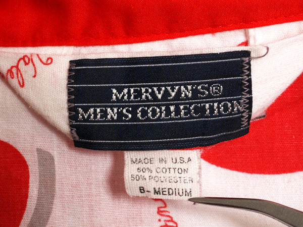 80s USA製 ★ ハート x エンジェル 総柄 パジャマ セットアップ メンズ M / ヴィンテージ オープンカラー シャツ イージー パンツ グランジ