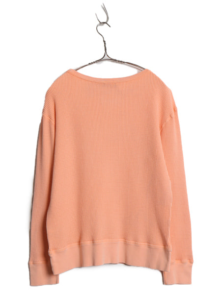 ポロ ラルフローレン 前V 長袖 サーマル Tシャツ レディース XL / ロンT ワッフル コットン カットソー ワンポイント ストレッチ インナー