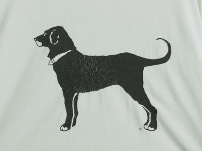 00s USA製 The Black Dog ドッグ イラスト プリント Tシャツ メンズ レディース L オールド アニマル アート キャラクター ヘビーウェイト