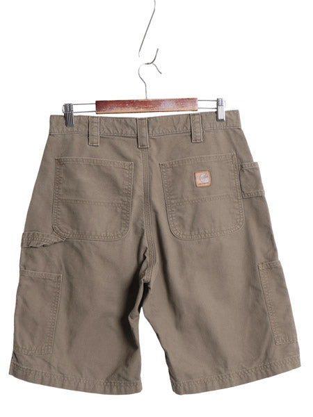 カーハート ペインター ショートパンツ メンズ 32 / 古着 コットン キャンバス ショーツ 短パン ダック ワーク ハーフパンツ ワンポイント
