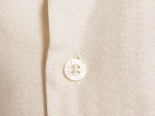 90s ポロゴルフ ラルフローレン ヘリンボーン 織り 長袖 シャツ メンズ S オールド コットン ワンポイント ポニー ポケット付き ストライプ