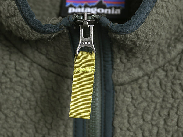 パタゴニア レトロ パイル フリース ジャケット メンズ M / 17年製 アウトドア ハーフジップ プルオーバー ジャンパー ボア 廃盤 グリーン