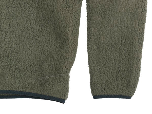 パタゴニア レトロ パイル フリース ジャケット メンズ M / 17年製 アウトドア ハーフジップ プルオーバー ジャンパー ボア 廃盤 グリーン