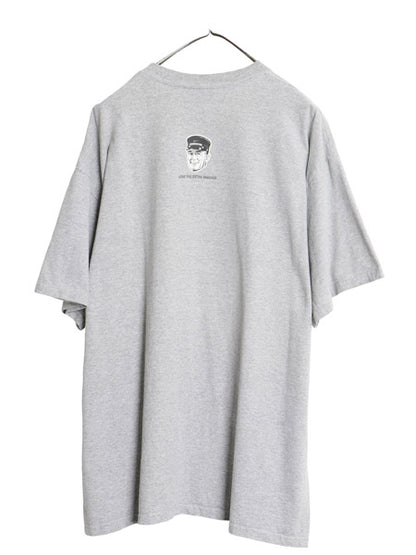90s ナイキ 両面 プリント 半袖 Tシャツ メンズ XL / オールド グラフィック アート イラスト スウッシュ カットソー 大きいサイズ グレー