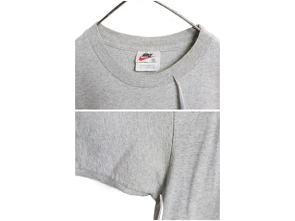 90s ナイキ 両面 プリント 半袖 Tシャツ メンズ XL / オールド グラフィック アート イラスト スウッシュ カットソー 大きいサイズ グレー
