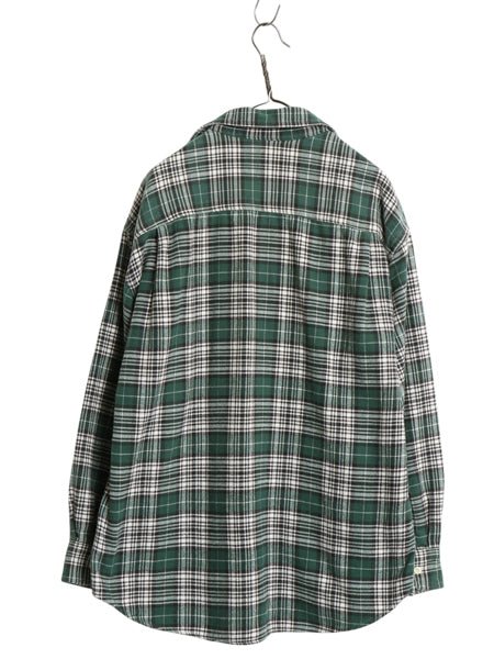 90s オールド ギャップ チェック 長袖 ヘビー フランネル シャツ メンズ L / 旧タグ ネルシャツ 長袖シャツ カジュアル マルチカラー ネル