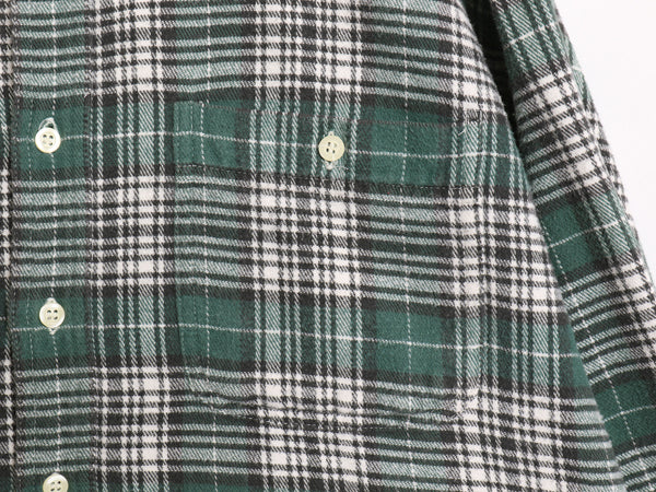 90s オールド ギャップ チェック 長袖 ヘビー フランネル シャツ メンズ L / 旧タグ ネルシャツ 長袖シャツ カジュアル マルチカラー ネル