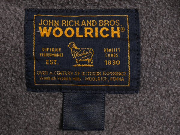 00s ウールリッチ 長袖 フリース シャツ メンズ L / オールド アウトドア ダブル マッキーノ タイプ ジャケット 長袖シャツ ゆったり 濃灰