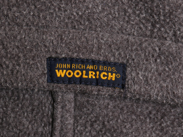 00s ウールリッチ 長袖 フリース シャツ メンズ L / オールド アウトドア ダブル マッキーノ タイプ ジャケット 長袖シャツ ゆったり 濃灰