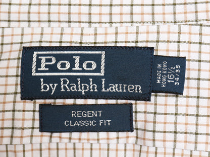 00s ポロ ラルフローレン チェック 長袖 シャツ メンズ L 程 古着 オールド コットン 長袖シャツ ワイシャツ きれいめ カジュアル ビジネス