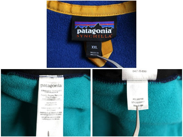 パタゴニア ライトウェイト シンチラ スナップT フリース ベスト メンズ XXL / 17年製 前開き 重ね着 ハイネック フルジップ 大きいサイズ