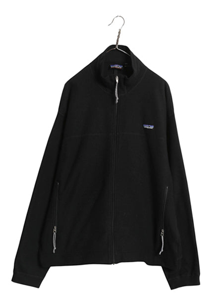 90s USA製 ★ パタゴニア エル キャプリーン ジャケット メンズ XL オールド アウトドア フリース フルジップ ジャンパー 大きいサイズ 黒