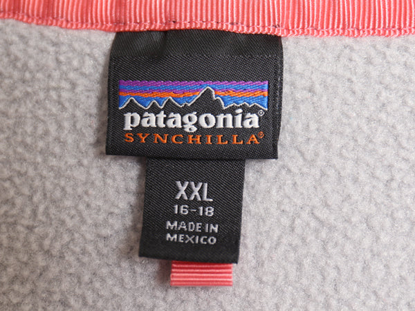 パタゴニア ライトウェイト シンチラ スナップT キッズ XXL レディース S 程 16年製 フリース プルオーバー ジャケット ブルゾン ツートン