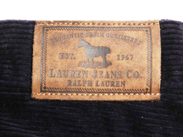 ラルフローレン 太畝 コーデュロイ フレア パンツ レディース 12 実寸 33 31 XL ブーツカット ベルボトム ノータック ストレッチ ボトムス