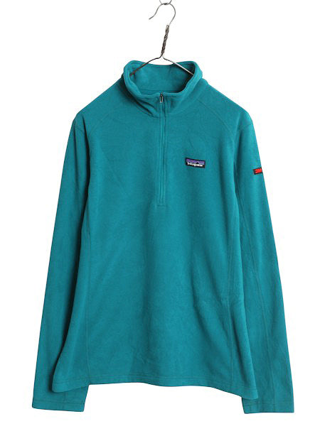 パタゴニア マイクロD ハーフジップ フリース プルオーバー レディース XL / 17年製 ロンT 長袖 Tシャツ ハイネック 大きいサイズ 企業物